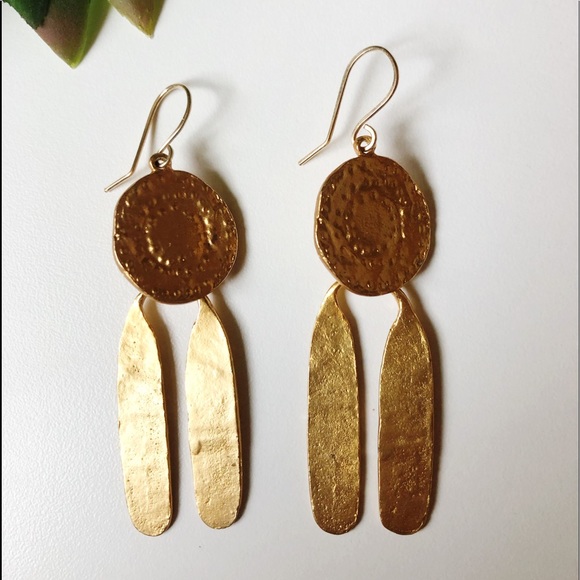 Jewelry - Sculptural / Geometric Brass Earrings